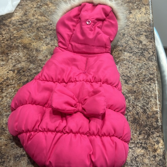 Simply dog pink puffer, coat size small - Picture 3 of 5